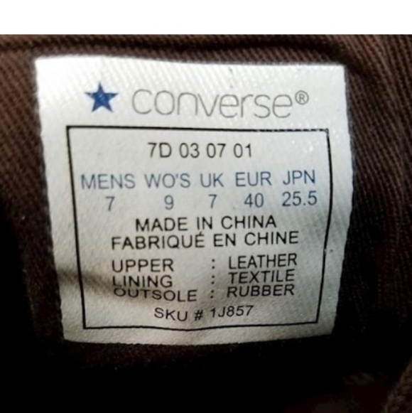 Converse High-Tops, Unisex womens sz 9, mens sz 7 - Picture 6 of 7